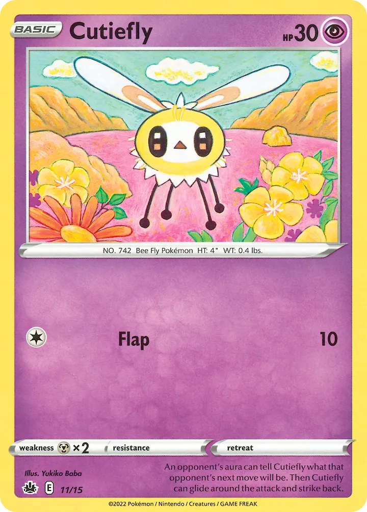 McDonald's Collection 2022 영어판 Cutiefly 11 카드 앞면