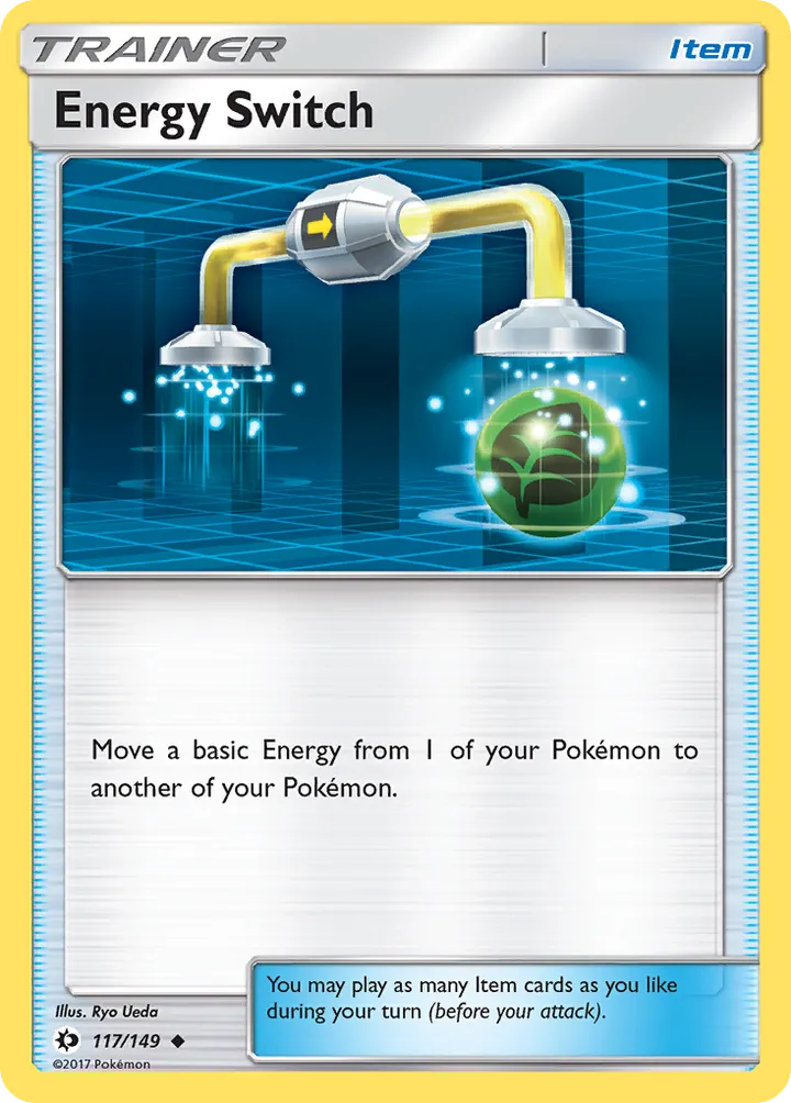 Sun & Moon 英語版 Energy Switch 117 カード表面