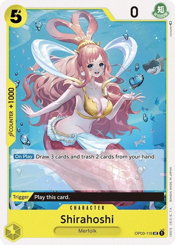 Pillars of Strength 英語版 Shirahoshi OP03-116 カード表面