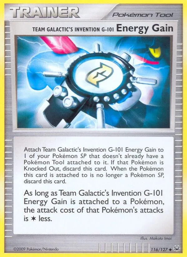 Platinum 英語版 Team Galactic's Invention G-101 Energy Gain 116 カード表面