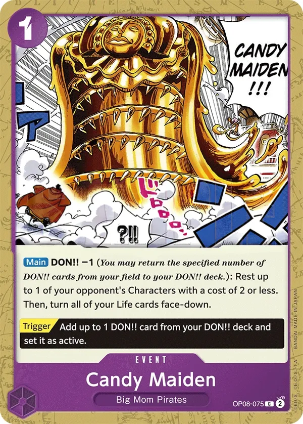 Two Legends 英語版 Candy Maiden OP08-075 カード表面