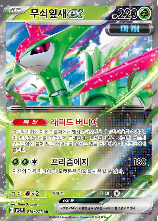 Front of 무쇠잎새 ex 16, 사이버저지 Korean