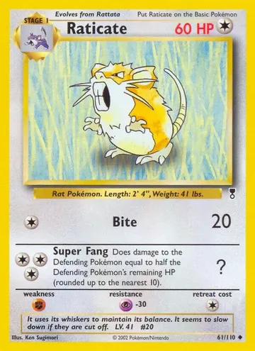Raticate 61 $2.22
