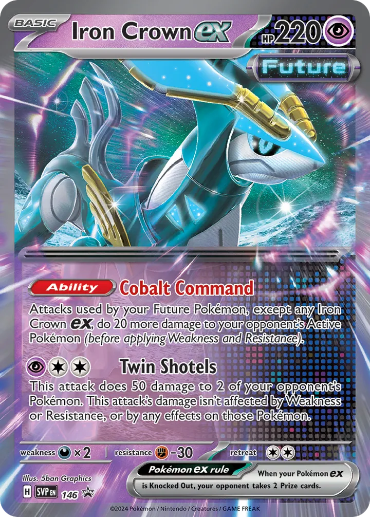 SVP Black Star Promos 영어판 Iron Crown ex 146 카드 앞면