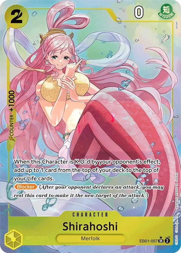 Memorial Collection 英語版 Shirahoshi EB01-057 · パラレル カード表面