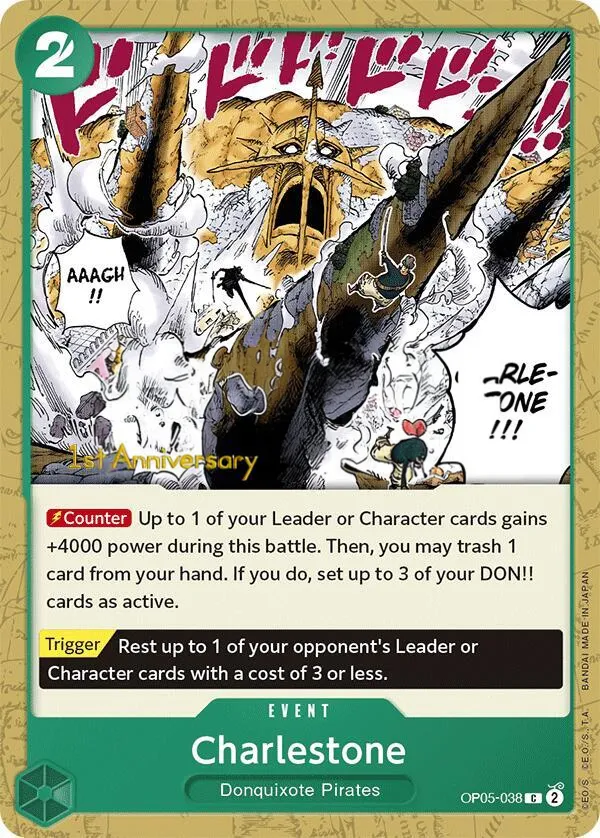 Awakening of the New Era 英語版 Charlestone OP05-038 · 記念大会 カード表面