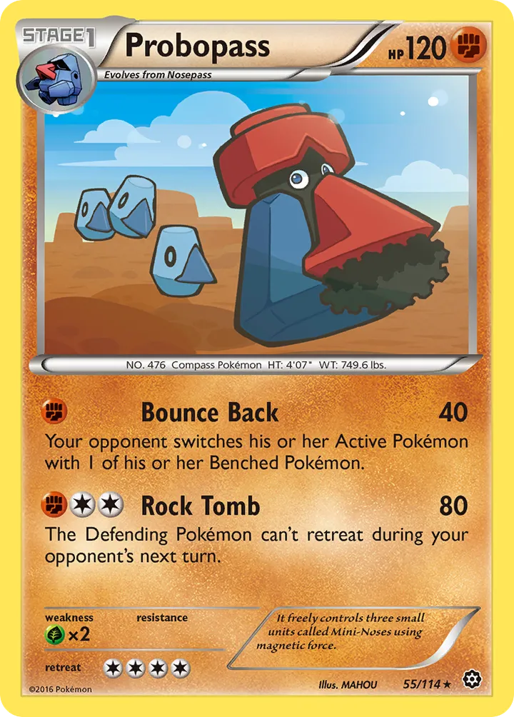 XY—Steam Siege 英語版 Probopass 55 カード表面