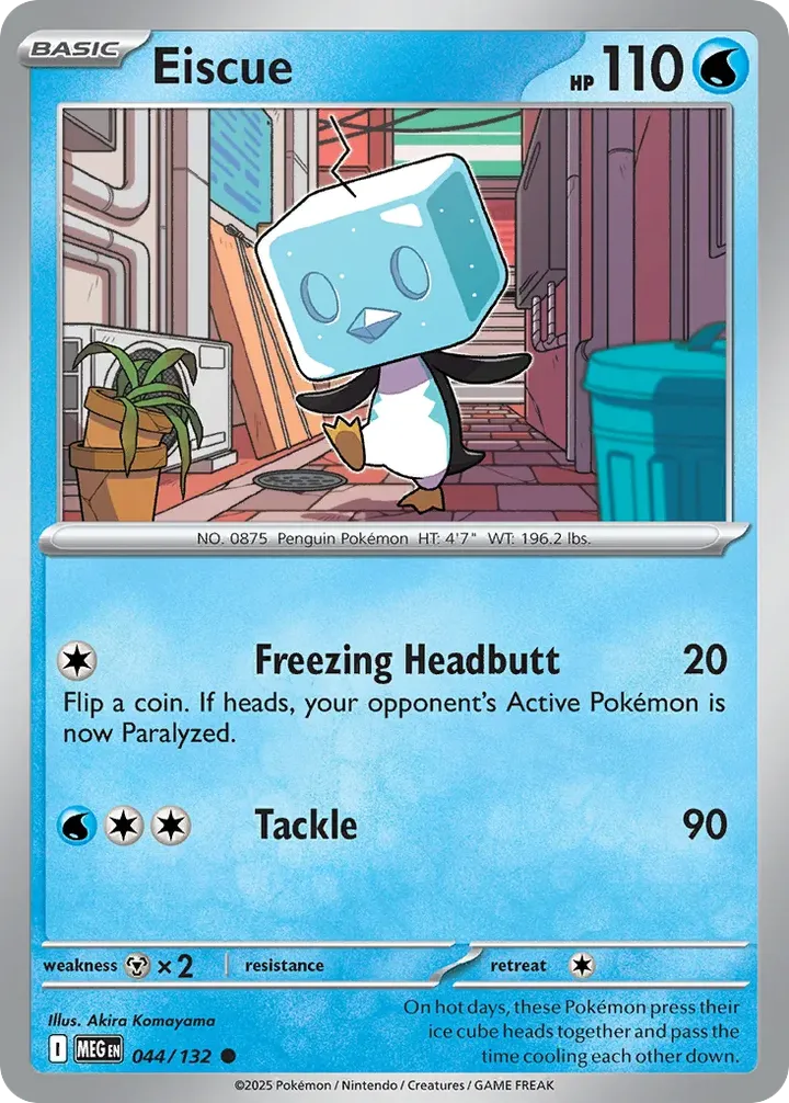 Mega Evolution 영어판 Eiscue 44 카드 앞면