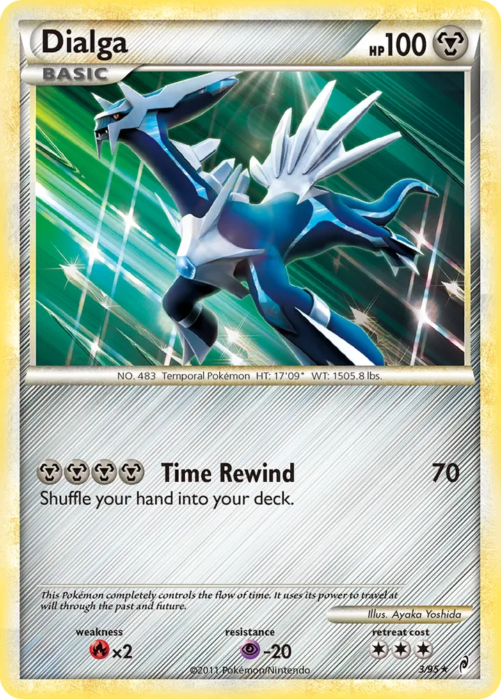 Pokémon TCG: Call of Legends 英語版 Dialga 3 カード表面