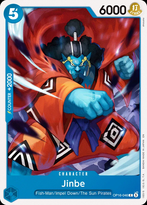 Front of Jinbe OP16-046, The Time of Battle English