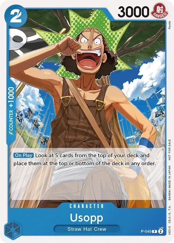 Promotion Cards 영어판 Usopp P-049 카드 앞면