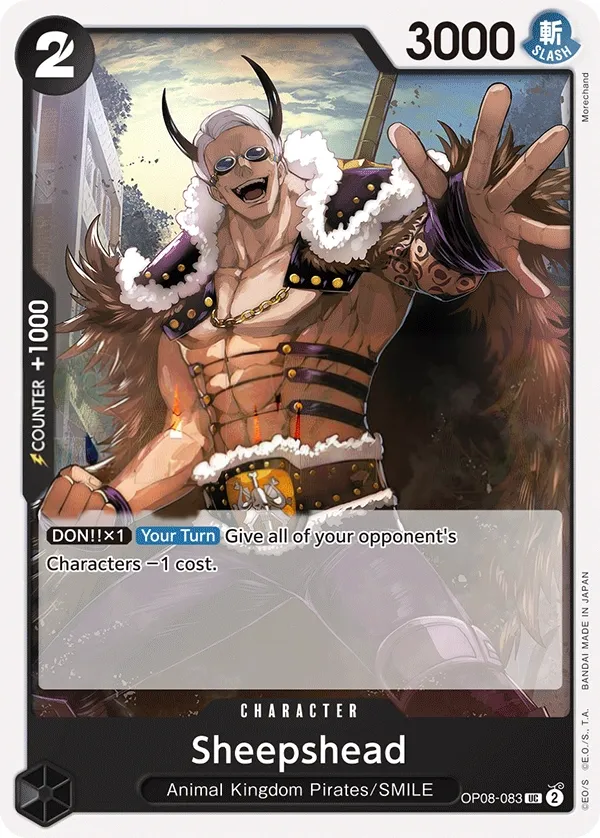 Two Legends 英語版 Sheepshead OP08-083 カード表面