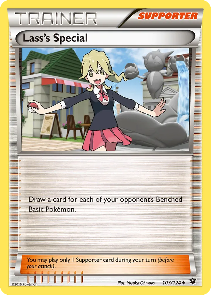 XY—Fates Collide 英語版 Lass's Special 103 カード表面