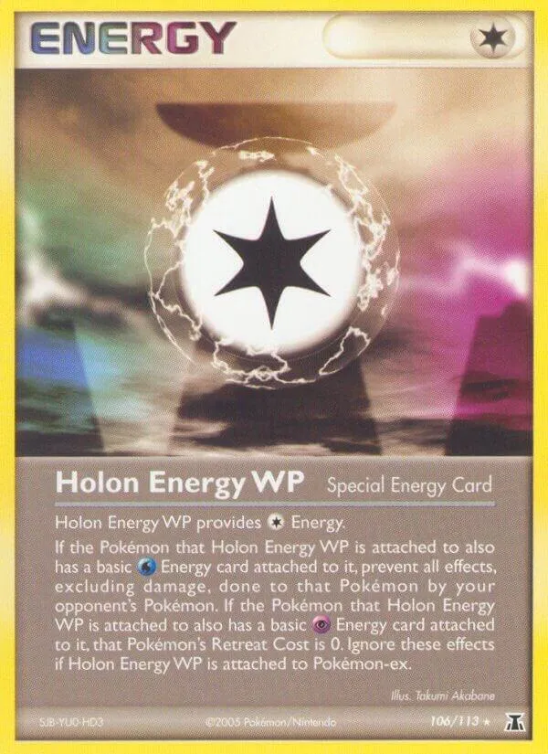 EX Delta Species 영어판 Holon Energy WP 106 카드 앞면