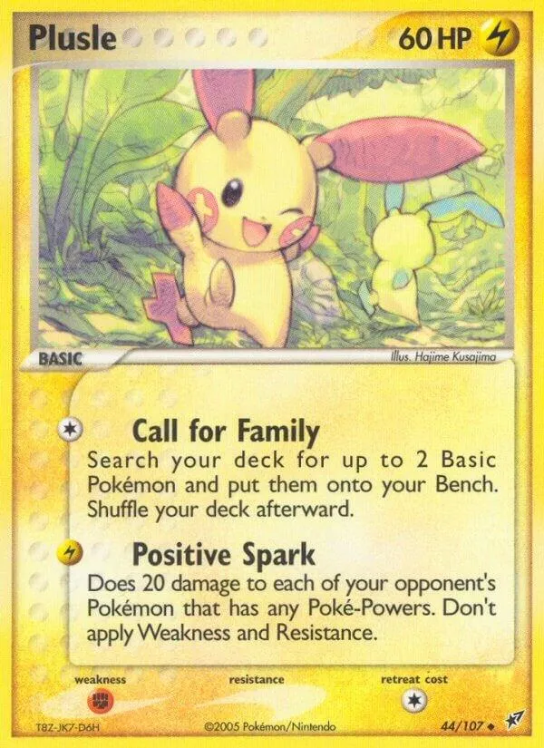 EX Deoxys 英語版 Plusle 44 カード表面