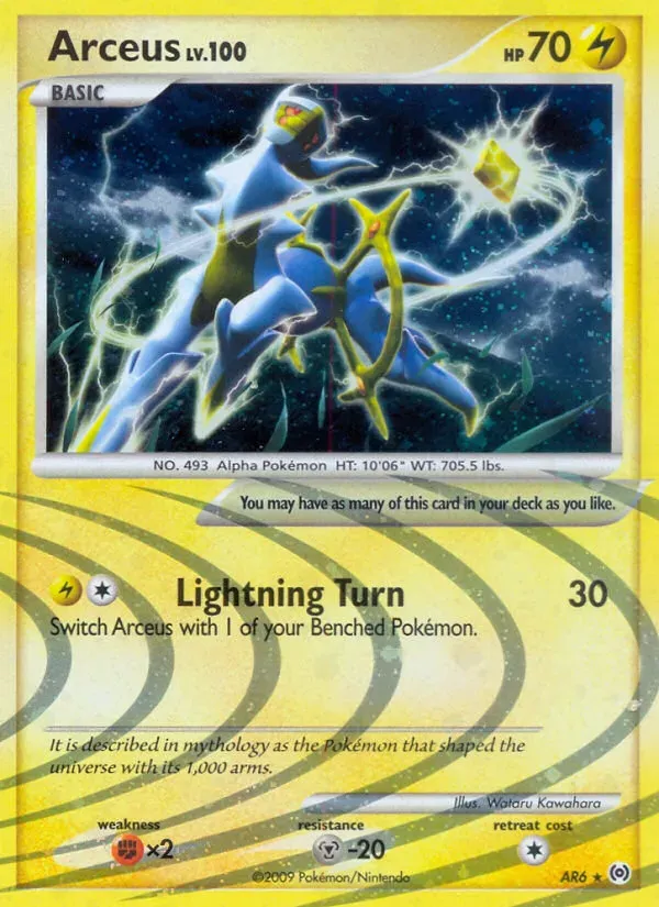 Platinum—Arceus 英語版 Arceus AR6 カード表面