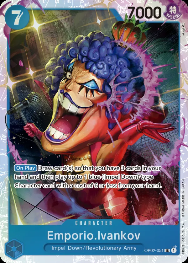 Paramount War 영어판 Emporio.Ivankov OP02-051 카드 앞면