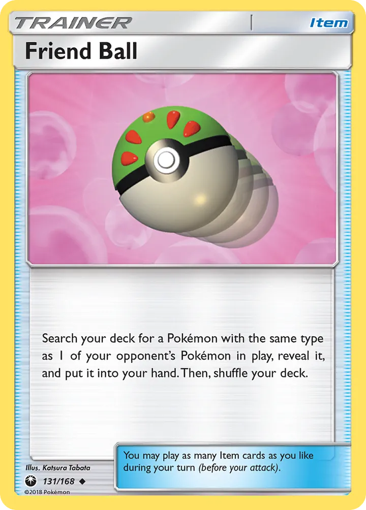 Sun & Moon—Celestial Storm 英語版 Friend Ball 131 カード表面