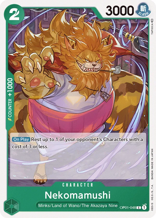 Romance Dawn 영어판 Nekomamushi OP01-048 카드 앞면