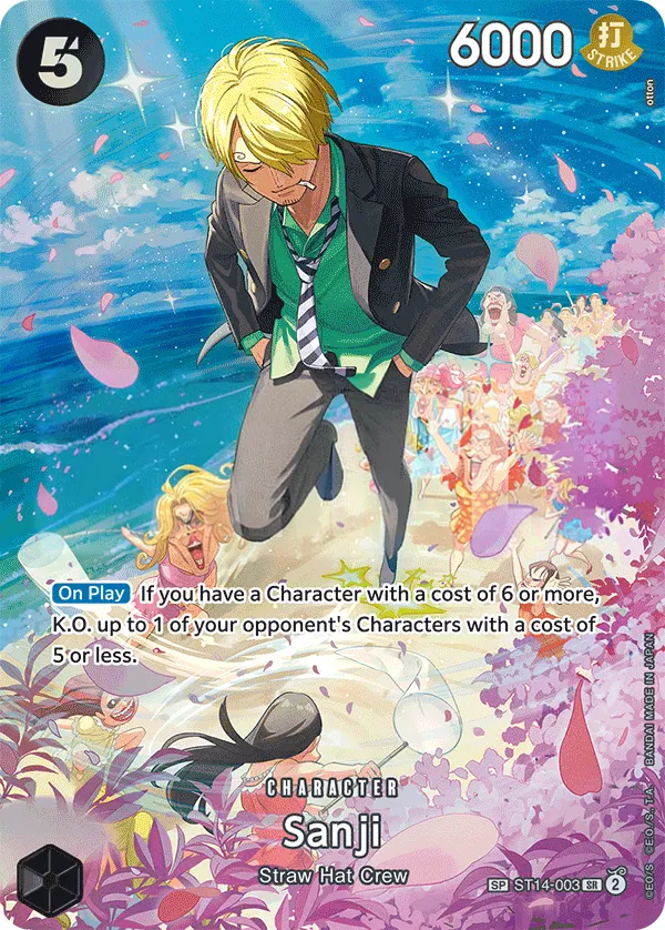 3D2Y 英語版 Sanji ST14-003 · パラレル カード表面