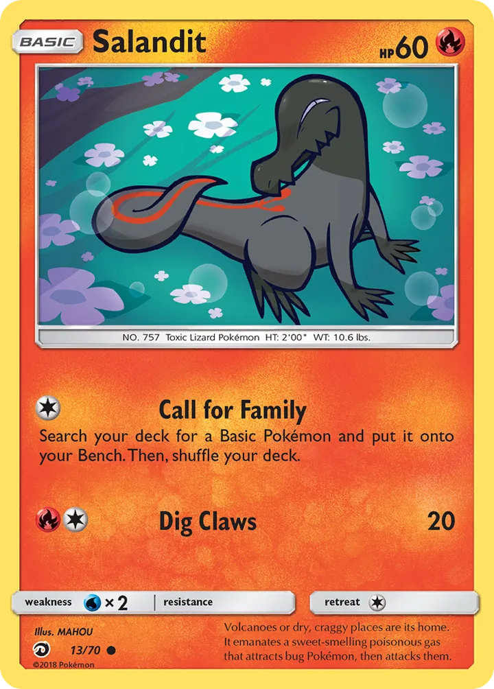 Dragon Majesty 英語版 Salandit 13 カード表面
