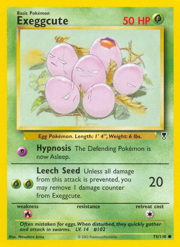 Legendary Collection 영어판 Exeggcute 75 카드 앞면