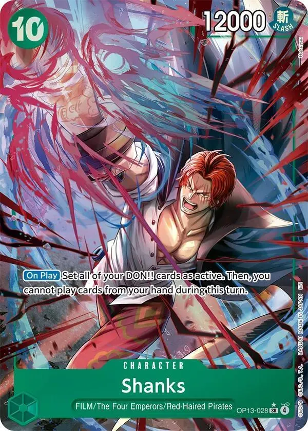 Carrying on His Will 영어판 Shanks OP13-028 · 패럴렐 카드 앞면