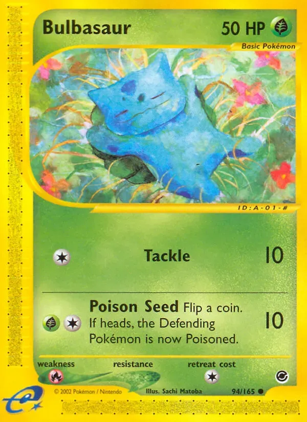 Expedition Base Set 영어판 Bulbasaur 94 카드 앞면