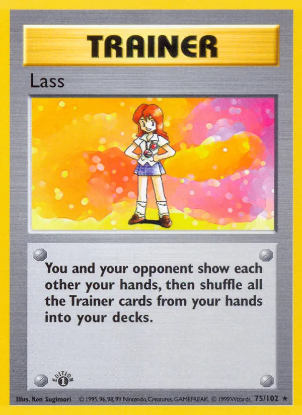 Base Set 英語版 Lass 75 カード表面