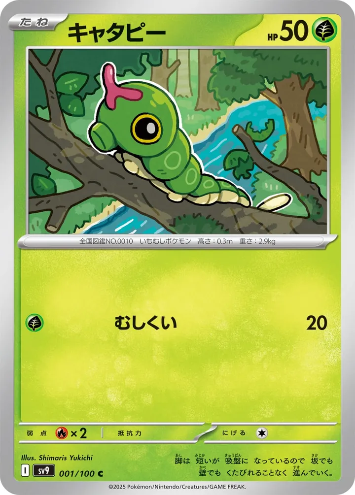 Front of Caterpie 1, バトルパートナーズ Japanese