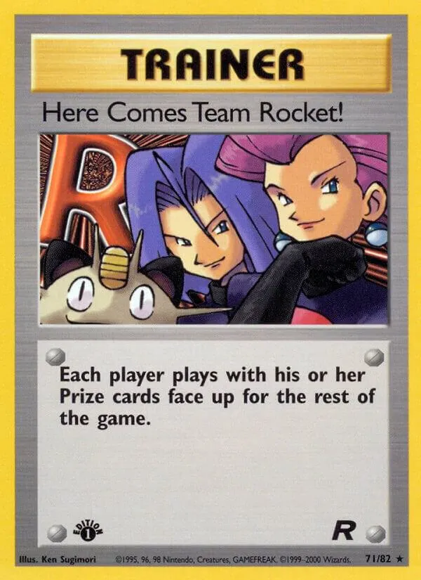 Team Rocket 英語版 Here Comes Team Rocket! 71 カード表面