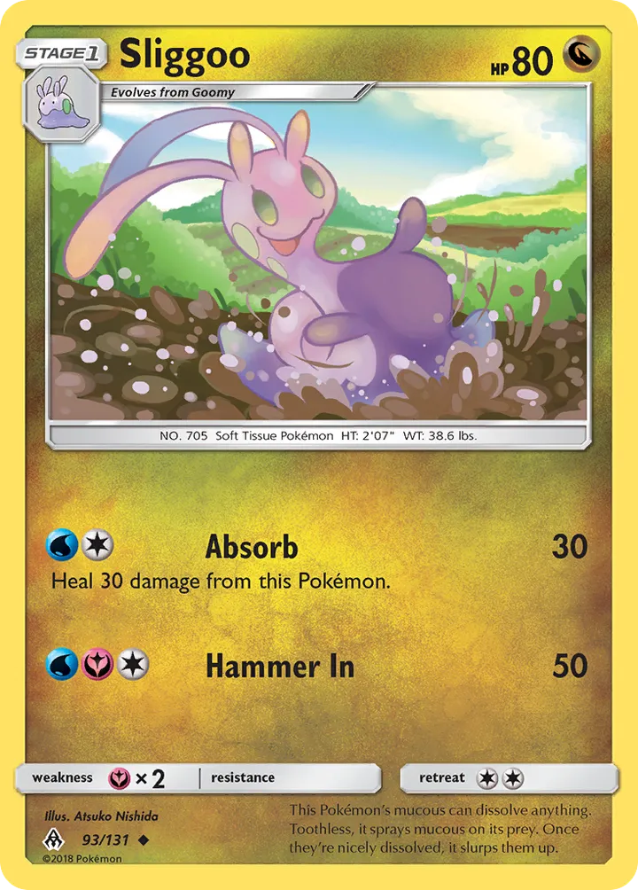 Sun & Moon—Forbidden Light 영어판 Sliggoo 93 카드 앞면