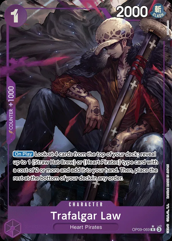 Emperors in the New World 영어판 Trafalgar Law OP09-069 · 패럴렐 카드 앞면