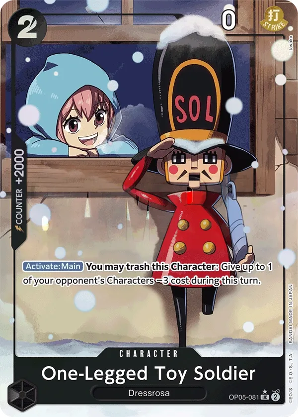 Awakening of the New Era 영어판 One-Legged Toy Soldier OP05-081 · 패럴렐 4 카드 앞면