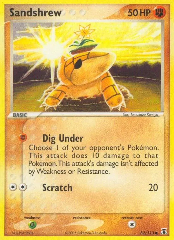 EX Delta Species 英語版 Sandshrew 82 カード表面