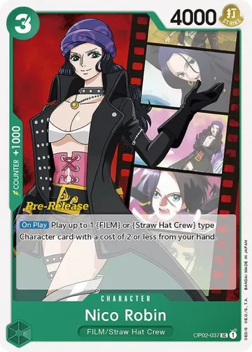 Nico Robin OP02-037 · Pre-Release $33.76