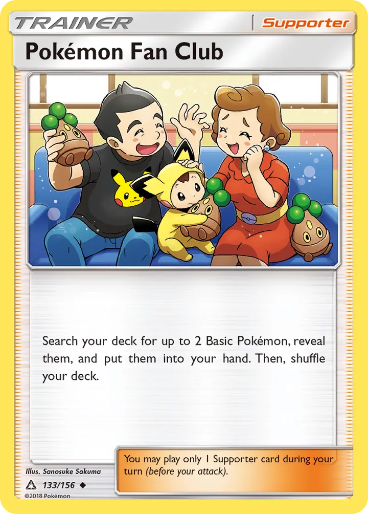 Sun & Moon—Ultra Prism 英語版 Pokémon Fan Club 133 カード表面