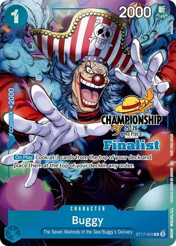 Buggy ST17-003 · Championship Finalist $1,670.67
