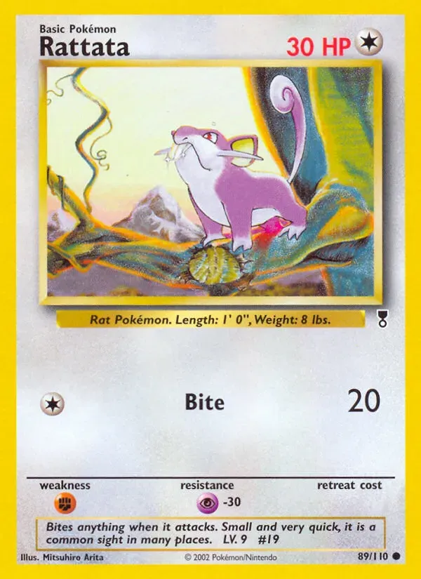 Legendary Collection 英語版 Rattata 89 カード表面