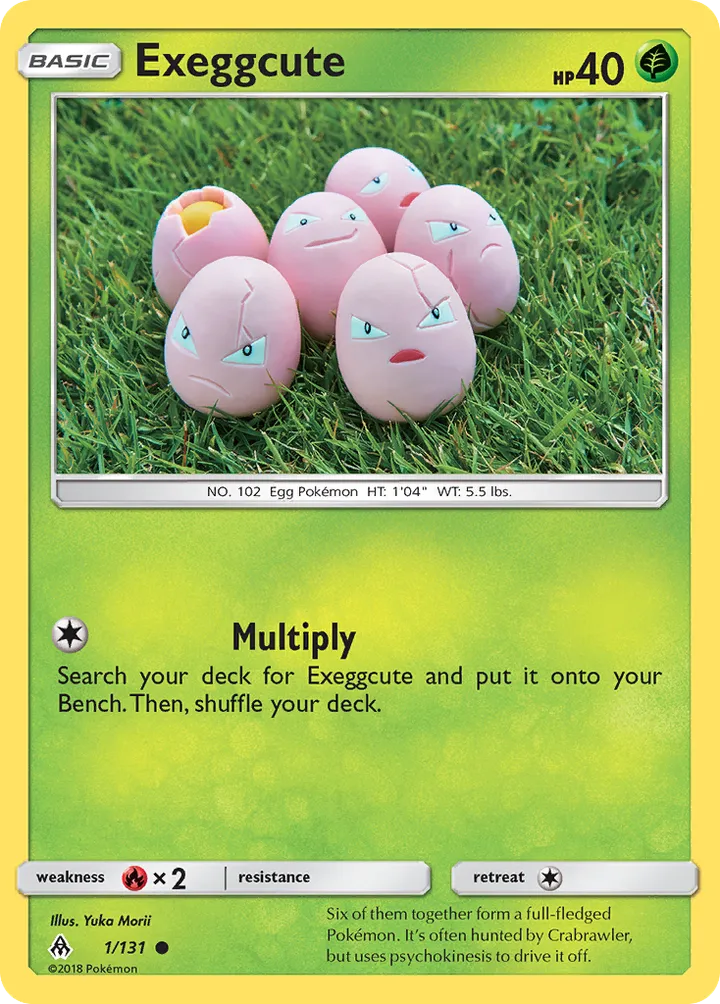 Sun & Moon—Forbidden Light 영어판 Exeggcute 1 카드 앞면