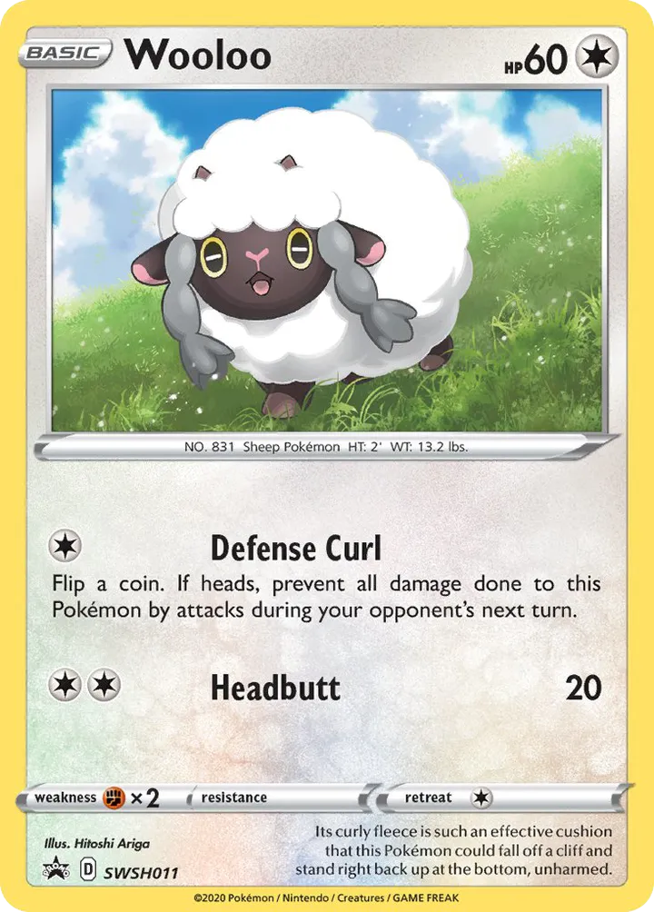 SWSH Black Star Promos 英語版 Wooloo SWSH011 カード表面