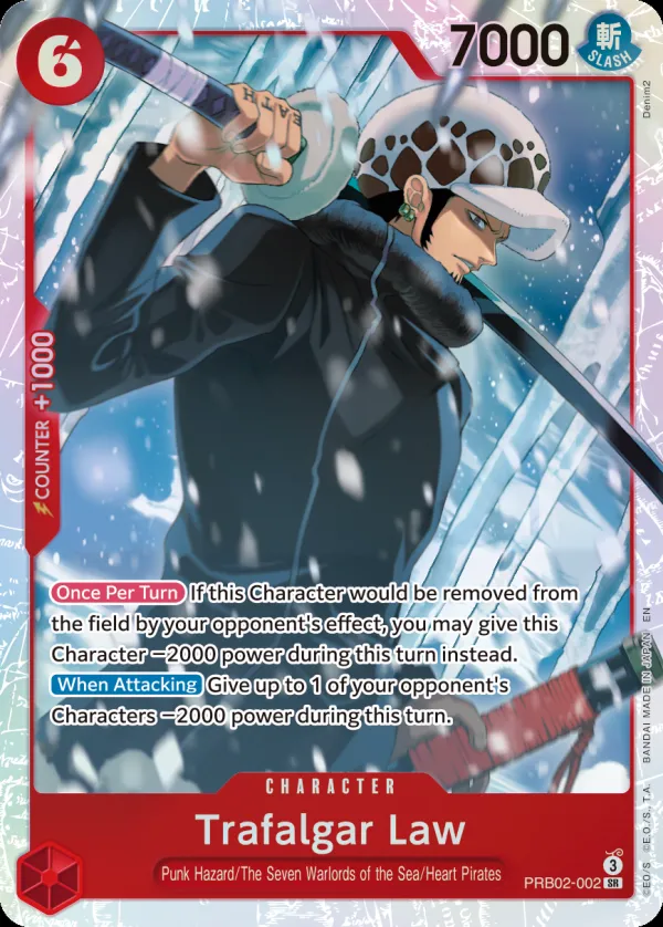 One Piece Card The Best vol.2 英語版 Trafalgar Law PRB02-002 カード表面