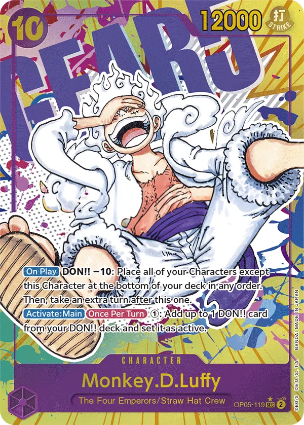 Awakening of the New Era 英語版 Monkey.D.Luffy OP05-119 · パラレル カード表面
