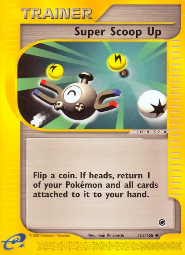 Front of Super Scoop Up 151, Expedition Base Set English