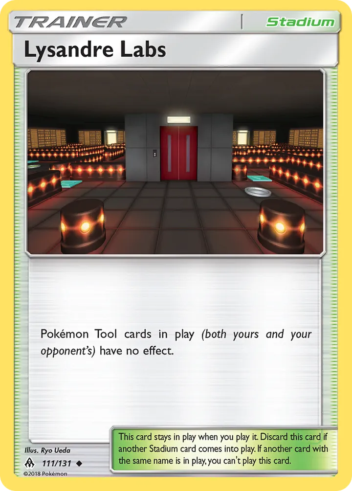 Sun & Moon—Forbidden Light 英語版 Lysandre Labs 111 カード表面