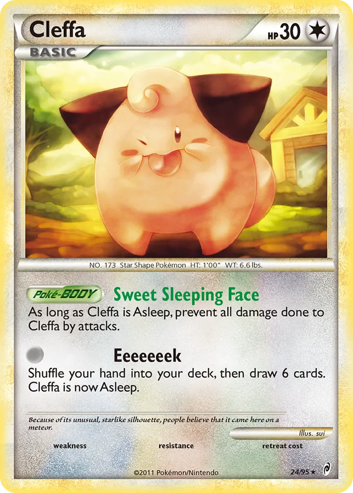 Pokémon TCG: Call of Legends 영어판 Cleffa 24 카드 앞면