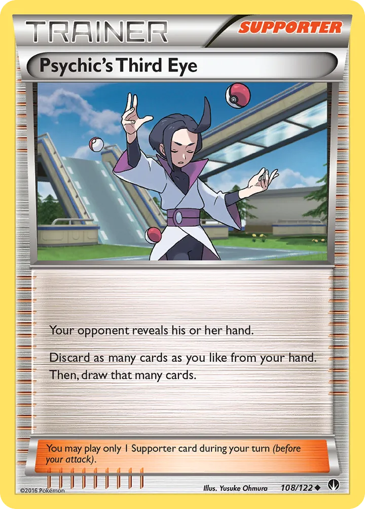 XY—BREAKpoint 영어판 Psychic's Third Eye 108 카드 앞면