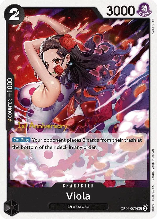 Awakening of the New Era 英語版 Viola OP05-079 · 記念大会 カード表面