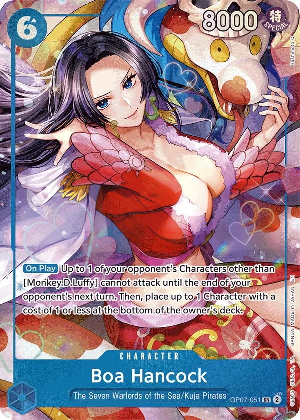 500 Years in the Future 英語版 Boa Hancock OP07-051 · パラレル 4 カード表面