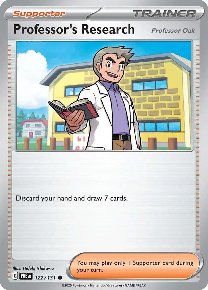 Scarlet & Violet—Prismatic Evolutions 영어판 Professor's Research [Professor Oak] 122 카드 앞면